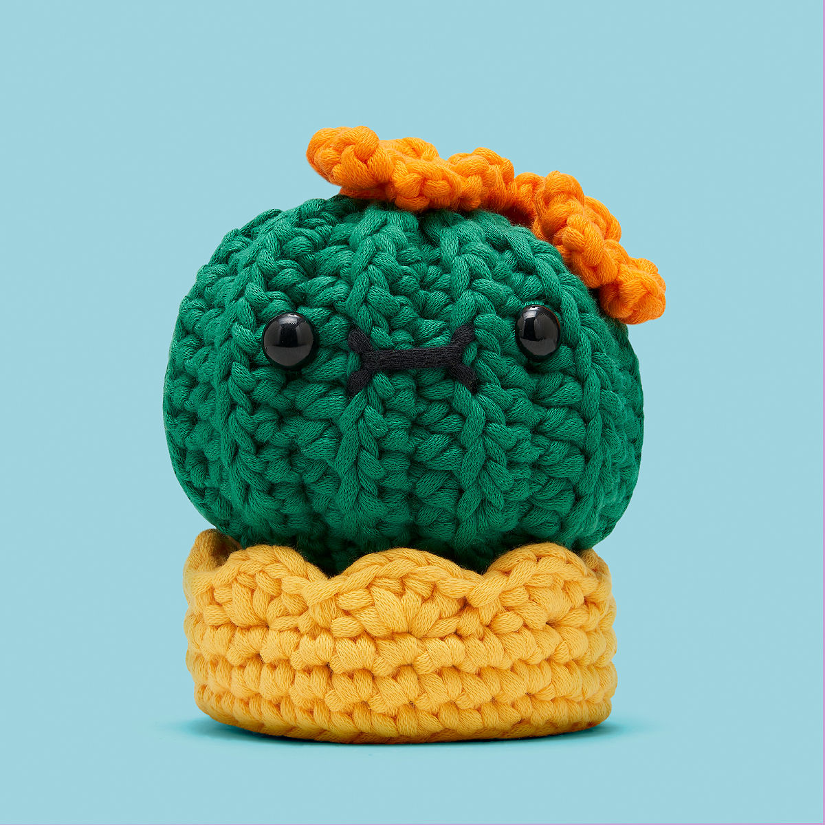Crochet Your Own Emotional Support Desk Plant - Olivia the Barrel Cactus