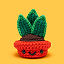 Crochet Your Own Emotional Support Desk Plant thumbnail 2