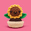 Crochet Your Own Emotional Support Desk Plant thumbnail 4