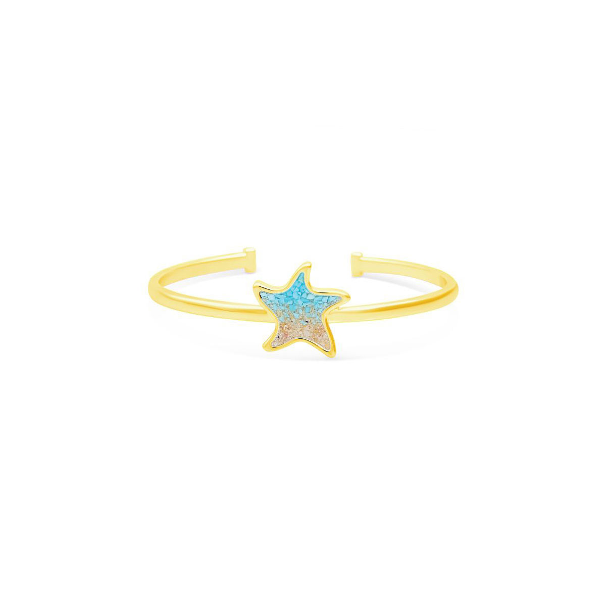 Beach Lover'sCustom Sand Cuff - Starfish - Gold