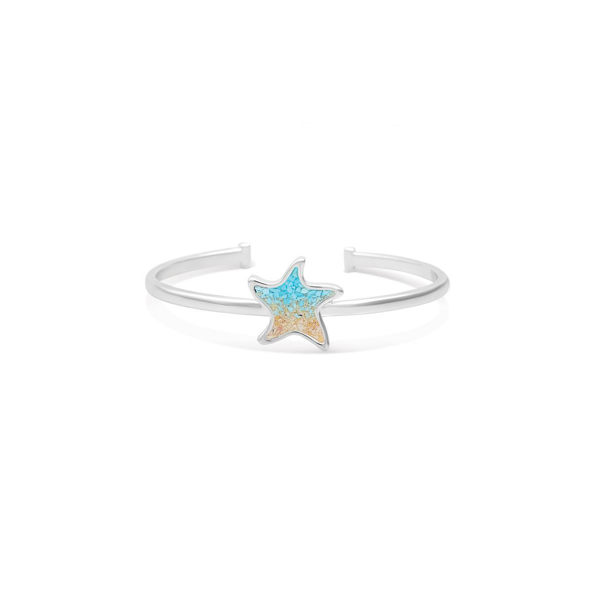 Beach Lover'sCustom Sand Cuff - Starfish - Silver