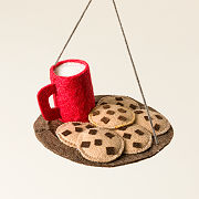 Milk & Cookies Felt Ornament