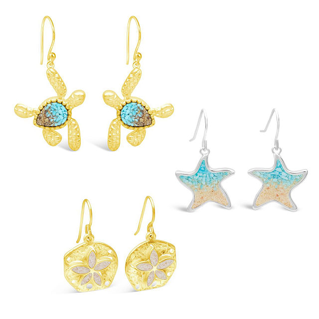 Beach Lover's Custom Sand Earrings
