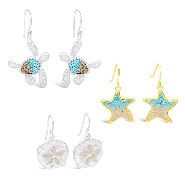 Beach Lover's Custom Sand Earrings