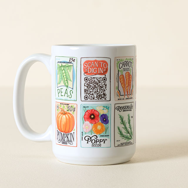 Gardener's Daily Interactive QR Mug