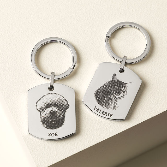 Personalized Pet Portrait Key Chain