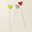 Enamel Copper Hearts Garden Stakes thumbnail 2