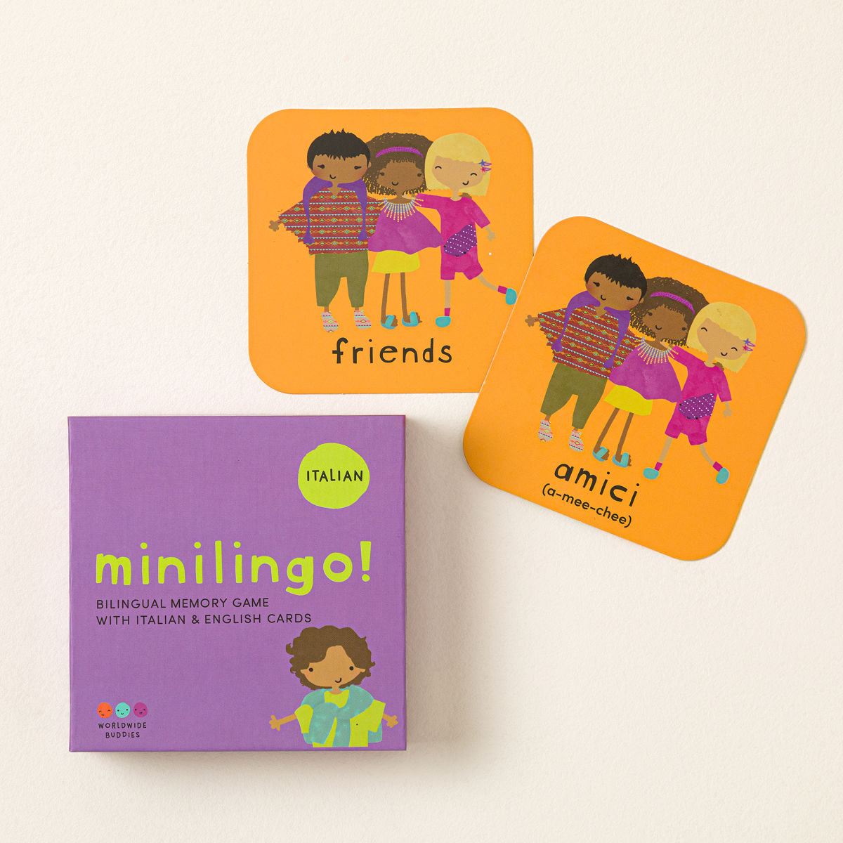 Minilingo Bilingual Starter Flashcards - Italian/English