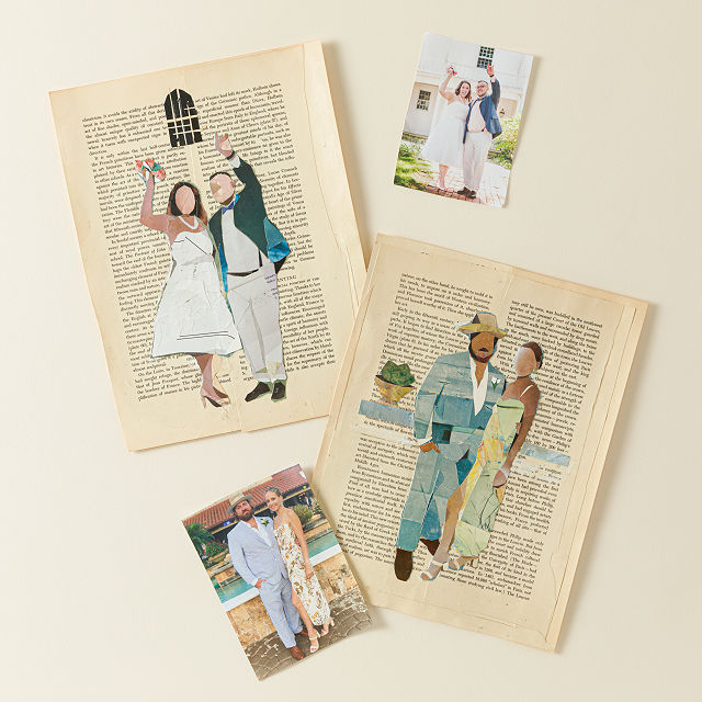 Custom Collage Couple's Portrait