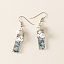 Winter Frost&#160;Stained Glass Earrings thumbnail 1