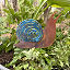 Enamel Copper Snail Garden Stakes thumbnail 1