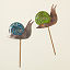 Enamel Copper Snail Garden Stakes thumbnail 3