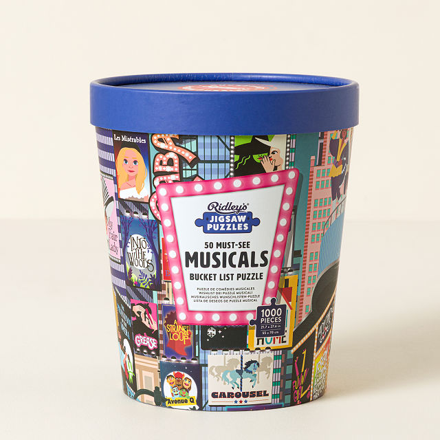 50 Must See Musicals Bucket List Puzzle