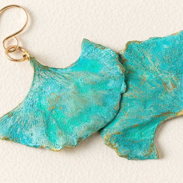Ginkgo Leaf Earrings