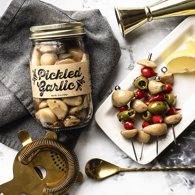 Handcrafted Pickled Garlic Trio