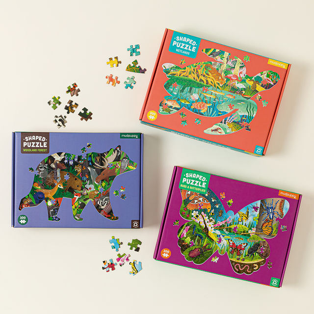 Animals of the US Parks Shaped Puzzle