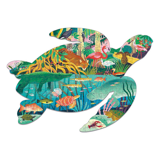 Animals of the US Parks Shaped Puzzle