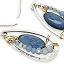 Washed Denim Drop Earrings thumbnail 2