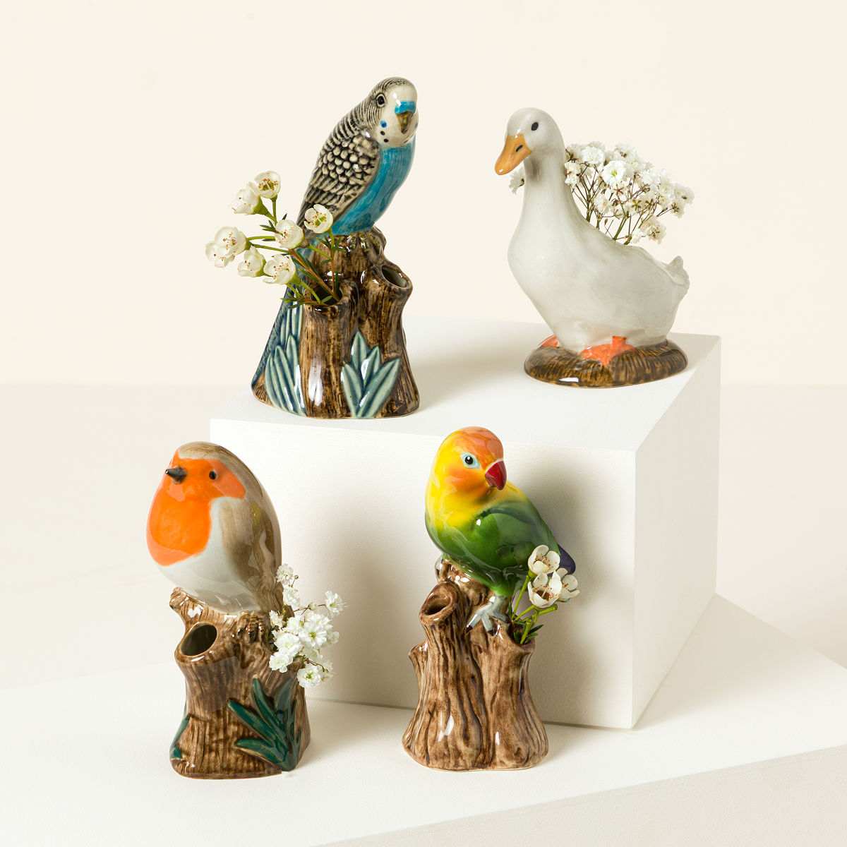 Birds of a Feather Bud Vases | bird bud vase