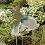 Rabbit Family Ceramic Glazed Garden Stakes thumbnail 1