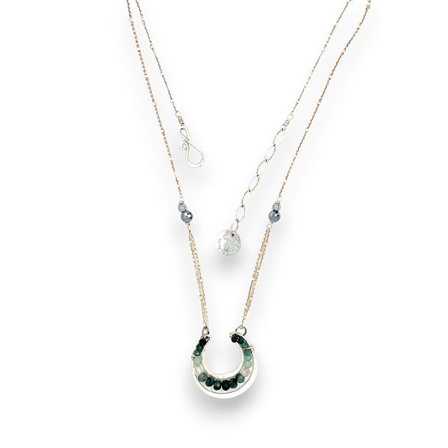 Blue Rainbow Necklace