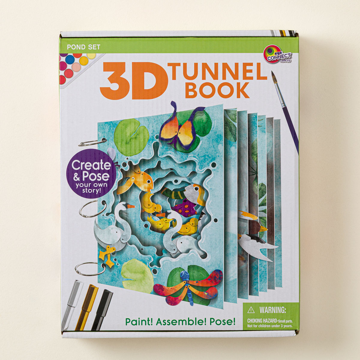 Create Your Own 3D Tunnel Book Kit - Woodland Pond