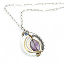 Lilac Amethyst Drop Necklace thumbnail 1