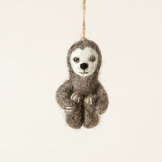 Poseable Sloth Felt Ornament