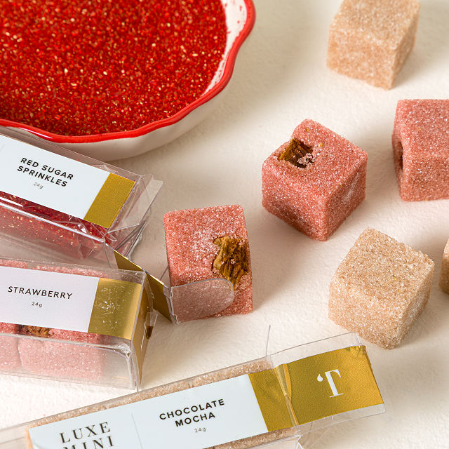 Chocolate Covered Strawberry Martini Cubes