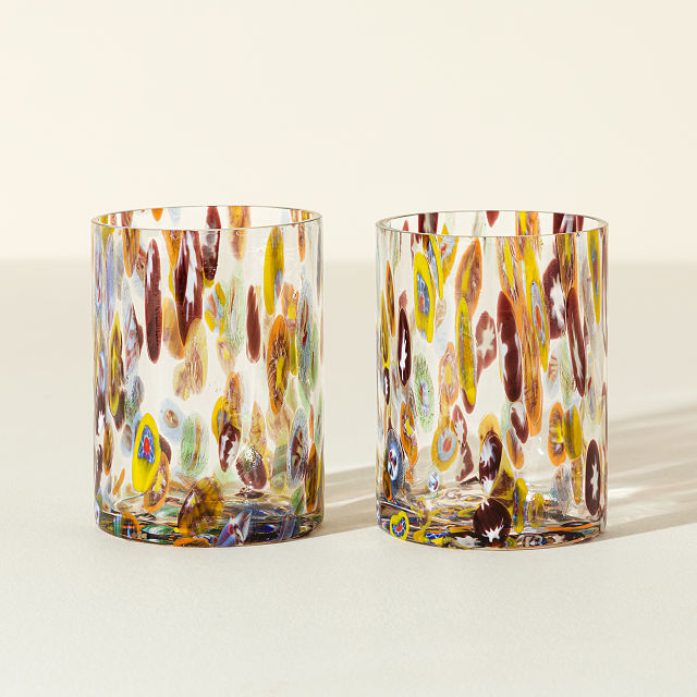 Kaleidoscope Glass Tumblers - Set of 2