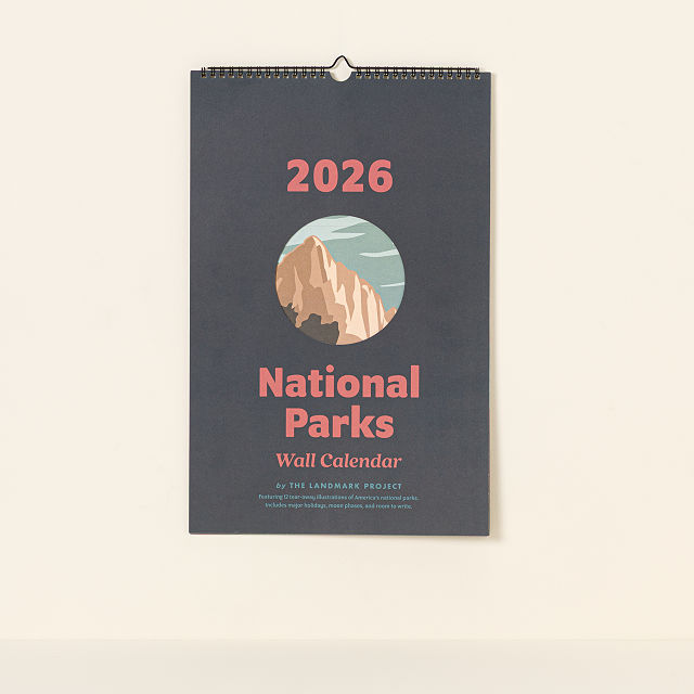 National Parks Calendar with Tearaway Art