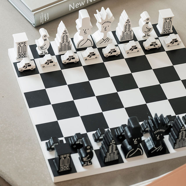 The New Yorker Premium Wooden Chess Set