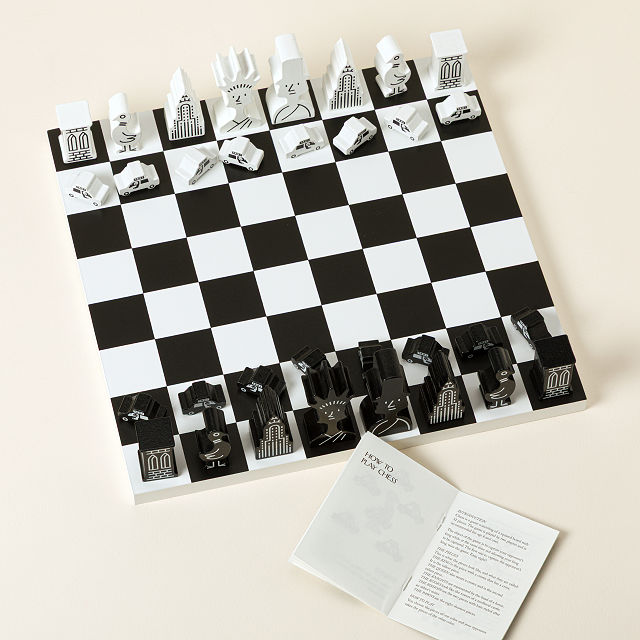 The New Yorker Premium Wooden Chess Set