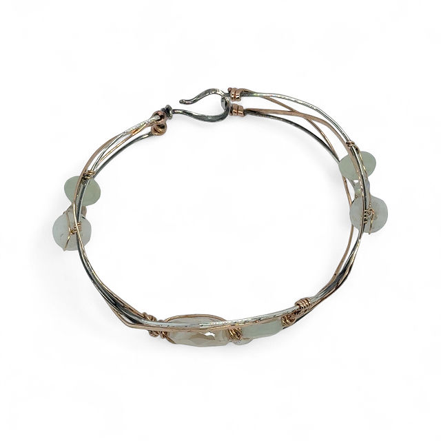 Braided Moonstone Cuff