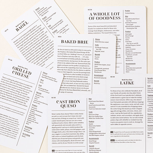 Cheese Boards & More Recipe Deck