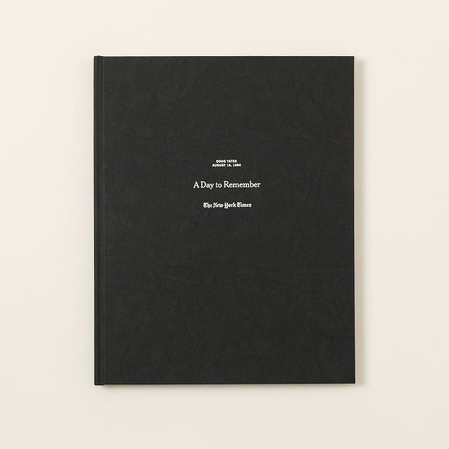 New York Times Custom Day to Remember Book