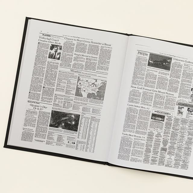 New York Times Custom Day to Remember Book