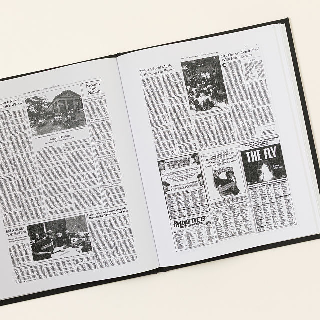 New York Times Custom Day to Remember Book