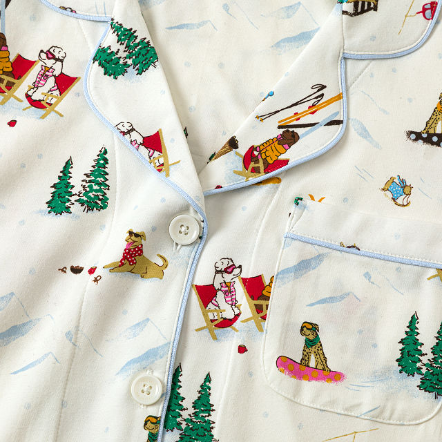 Ski Paw-trol Skiing Dogs Pajamas