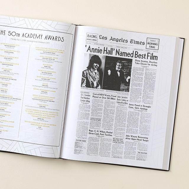 Personalized Oscars History Book