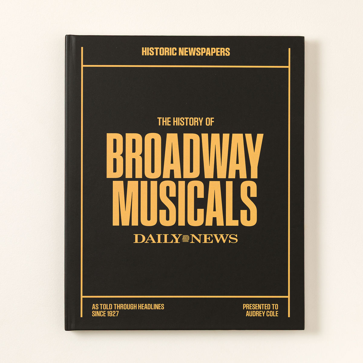 Personalized Broadway Musicals History Book