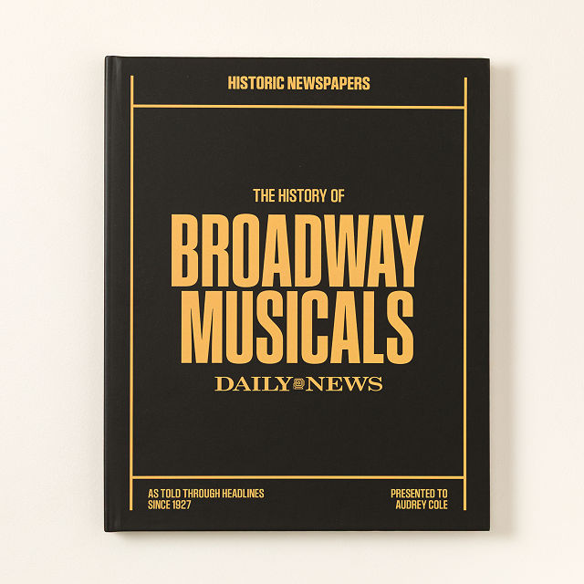 Personalized Broadway Musicals History Book