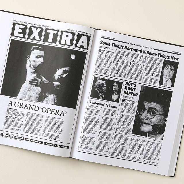 Personalized Broadway Musicals History Book