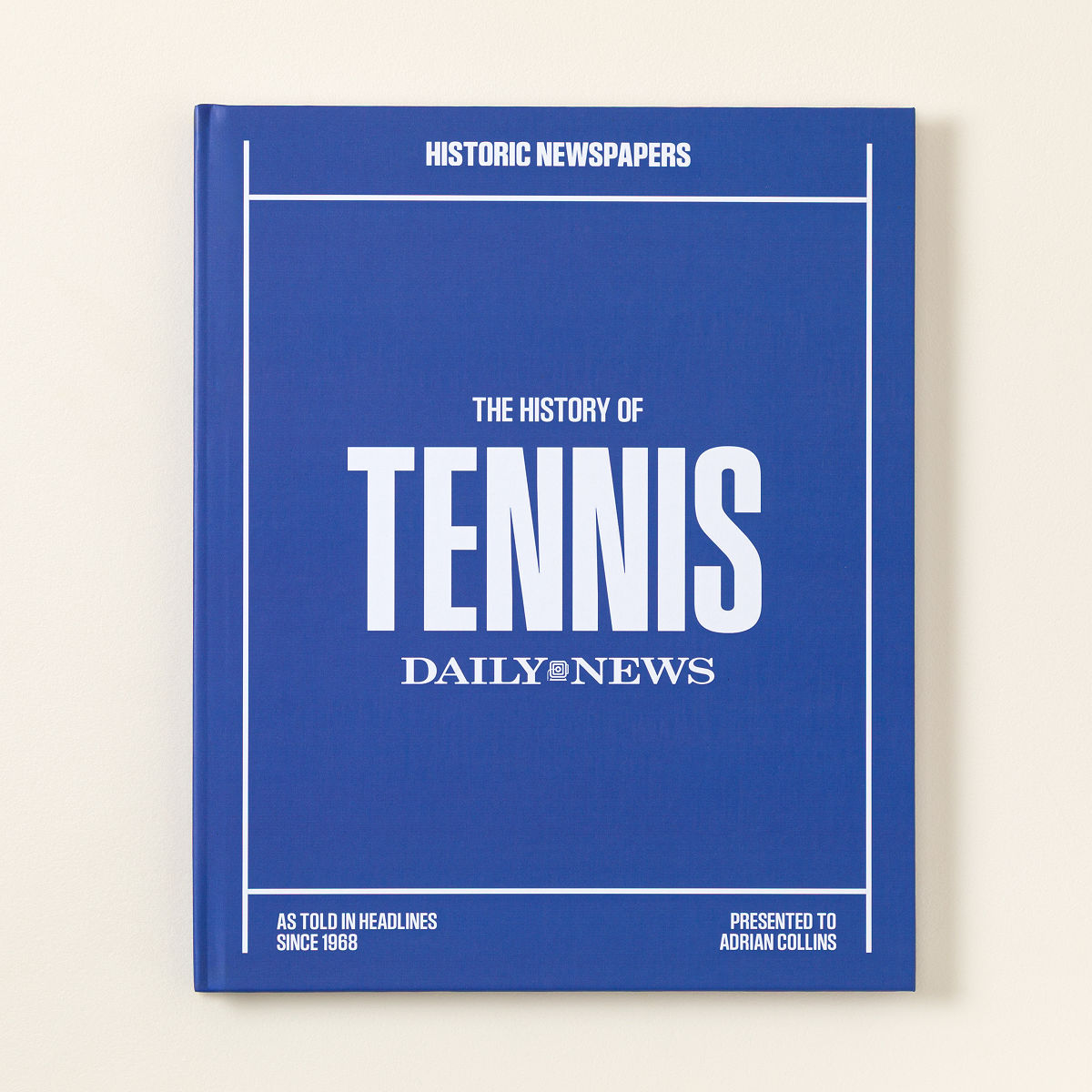Personalized US Tennis History Book Personalized US Tennis History Book