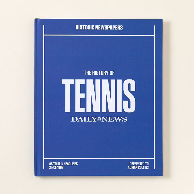 Personalized US Tennis History Book