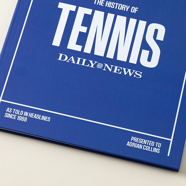 Personalized US Tennis History Book