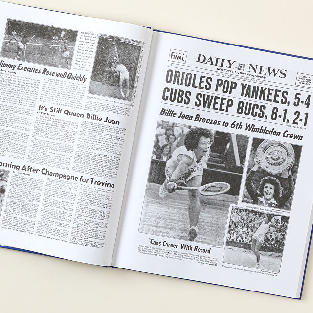 Personalized US Tennis History Book