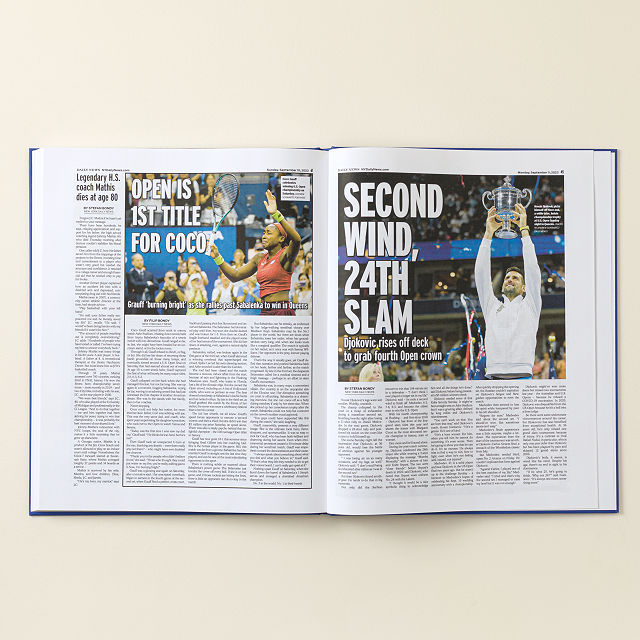 Personalized US Tennis History Book