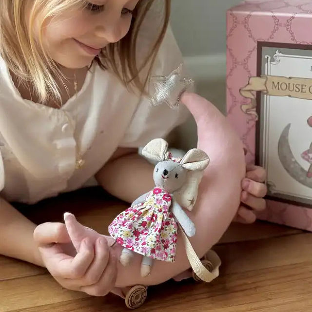 Magnetic Mouse on the Moon Pull Car