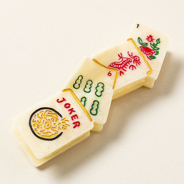 Lucky Mahjong Hair Clip